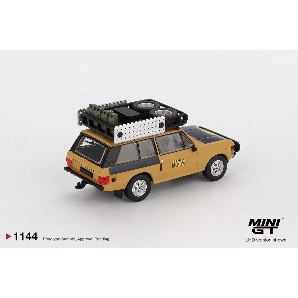 Mini GT 1/64 #1144 1981 RANGE ROVER CAMEL TROPHY WINNER