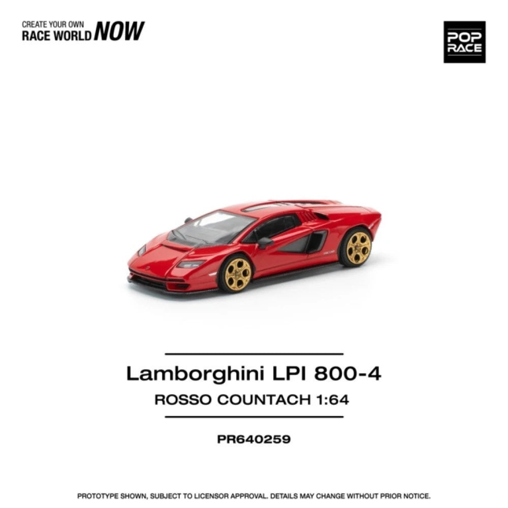 Pop Race 1/64 #259 Lamborghini Countach LPI 800