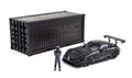 Tarmac Works 1/64 2018 Mercedes AMG GT3 #4 With Container & Figure Black