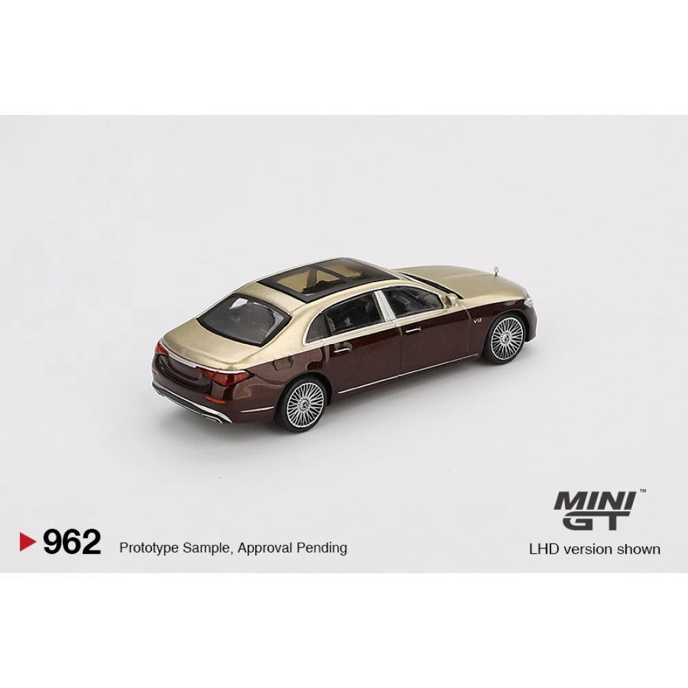 Mini GT 1/64 #962 Mercedes Benz Maybach S 680 Gold/Red
