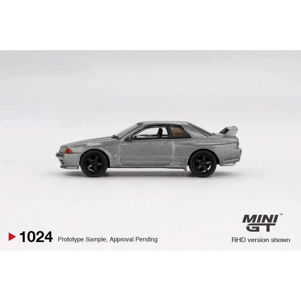 Mini GT 1/64 #1024 Nissan Skyline GTR Nismo R32 CRS Version Gray