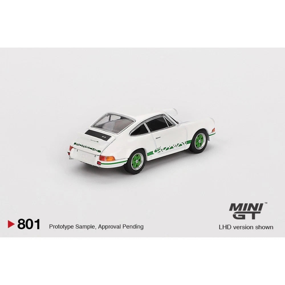 Mini GT 1/64 #801 Porsche 911 Carrera RS White/Green