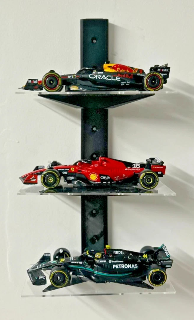 STACKABLE 1:24 DIECAST Car Wall Mounted ACRYLIC Display Shelf Toy Storage