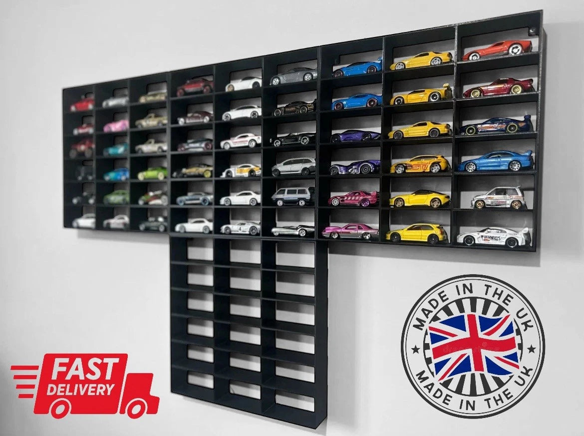 Modular 1:64 18 Diecast Car Wall Display Shelf Toy Storage